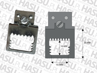 P2 (Zestaw 100 Sztuk)  Zawieszka metalowa do ram aluminiowych