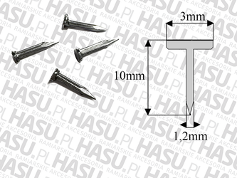 ZK14-2 paczka 1000 gwoździ 10 mm do zawieszek